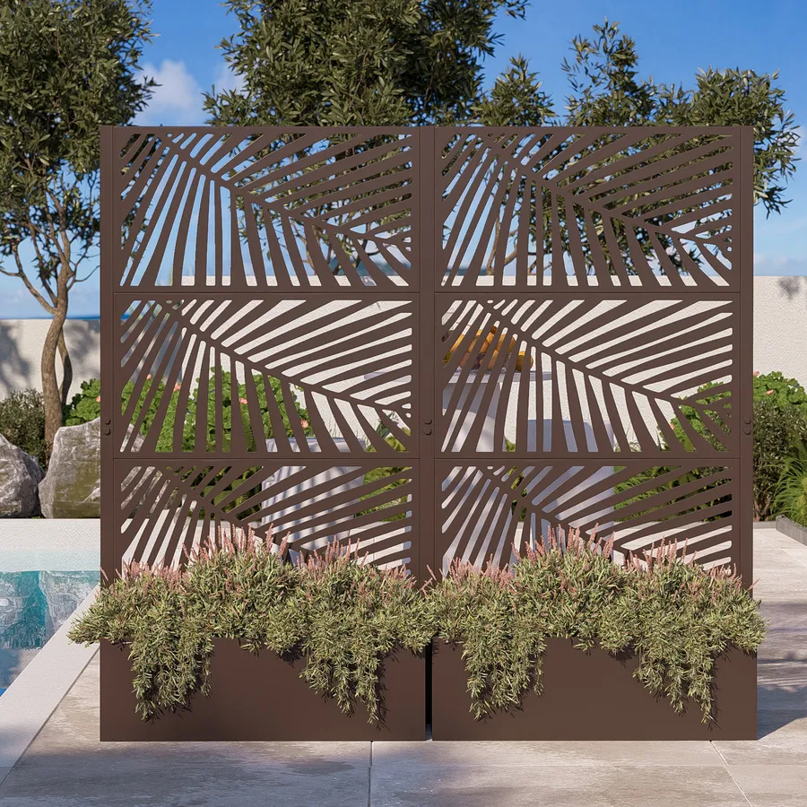 Divisore per fioriera in metallo da giardino cm 84x3 Bronzo | Leroy Merlin