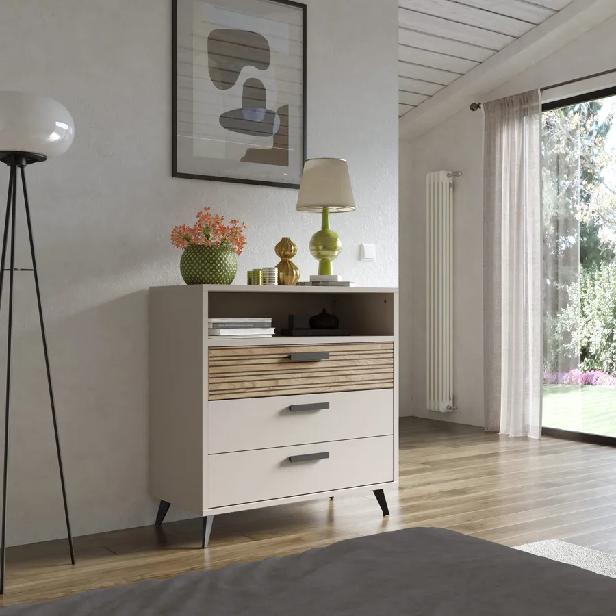 3E 3xE  Cassettiera 8 cassetti 138 cm, Colore