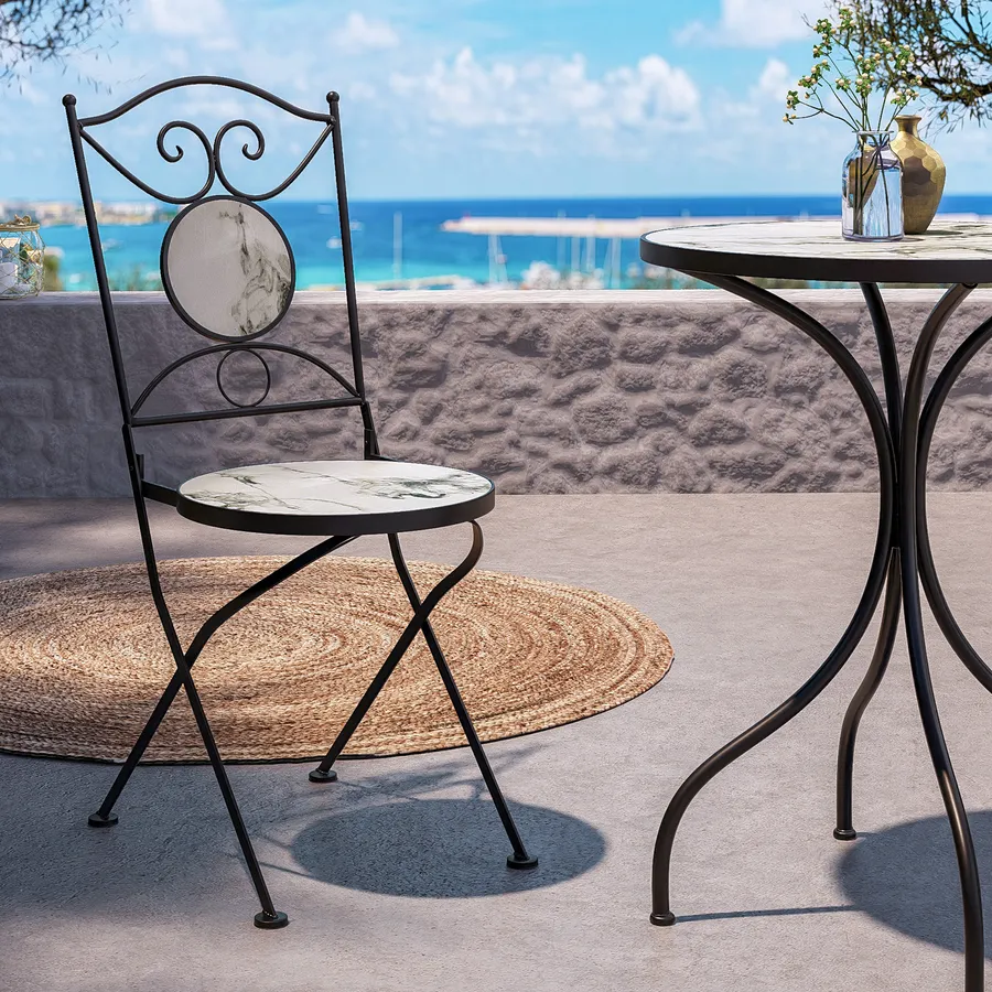 Poltrona Pieghevole Da Giardino VIRSUS Bianca - Reclinabile Multiposizione, Made In Italy - Foto 5