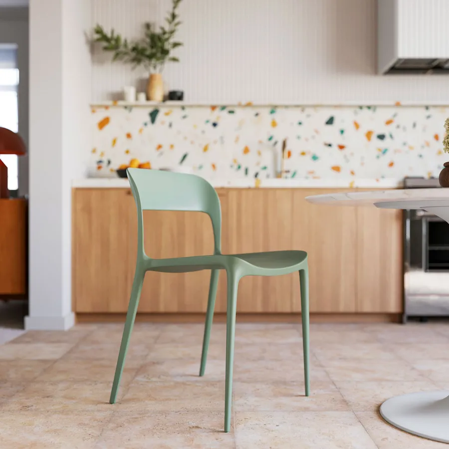 Meppi Dinette Stralsund Tavolo E Panche Per Bambini Bianco/Verde: Set Da Giardino In Legno Per 1-8 Anni, 50kg Di Portata - 2