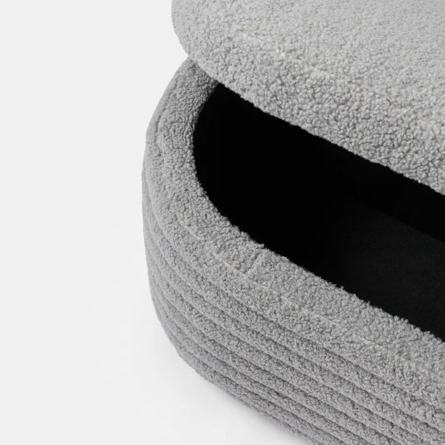Panca in tessuto beige 106x46 cm Ivis | Maisons du Monde