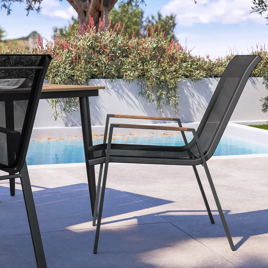 Outsunny Set Tavolino e Sedie da Giardino 3 Pezzi in Rattan PE e