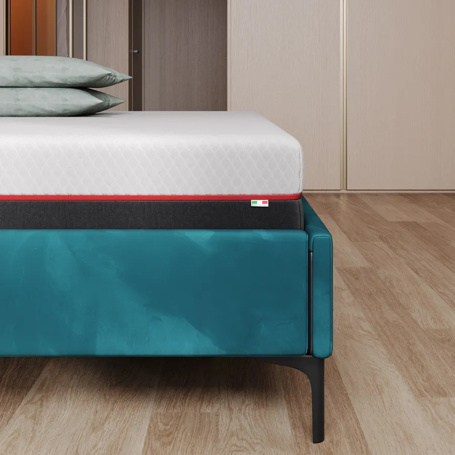 Guisil Materasso Memory Water Foam 160x190 – H22 Cm Sfoderabile Anallergico – 4 Cm Memory + 17 Cm Water Foam – Made In Italy - 4