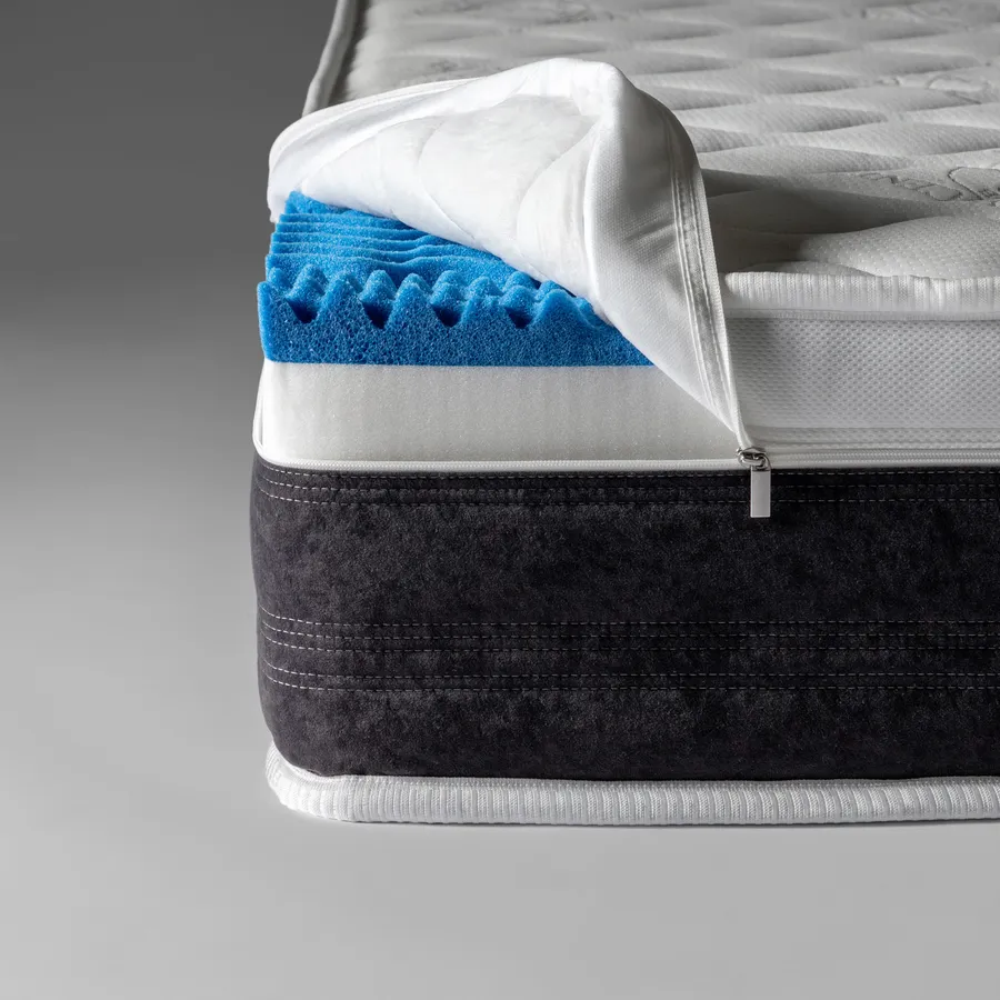 Materasso In Memory Foam Fresh Ortopedico Atomodellante Anallergico Antibatterico Antiacaro Sfoderabile Anallergico Verona H 23 IVA Applicata 22% Larghezza Materasso 80 Cm - Foto 2