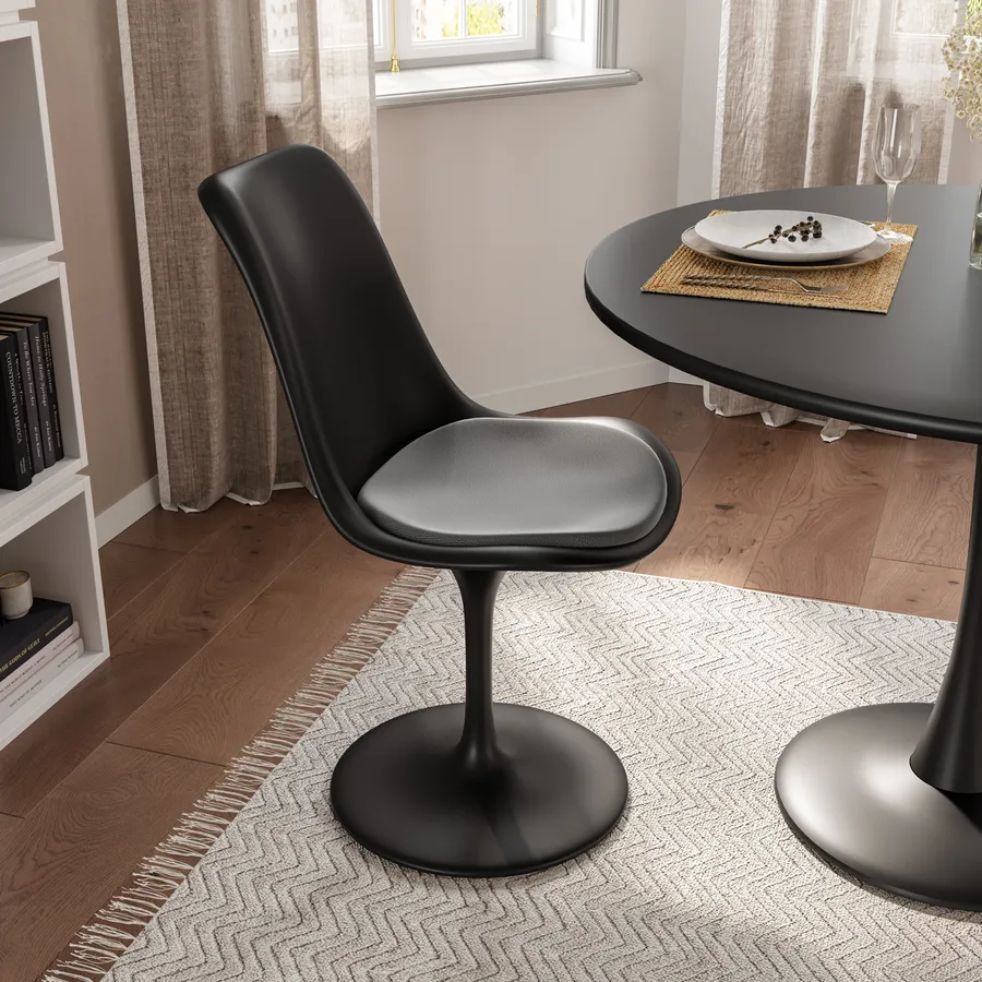 Supporto Per Fiori In Metallo Nero Stile Loft - Altezza 70 Cm (24x24 Cm)