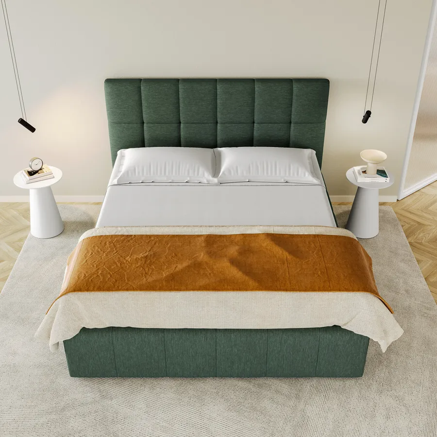 Set Biancheria Da Letto Matrimoniale Verde Oliva Scuro - 3 Pezzi, Morbida Microfibra, Leggera, Per Tutte Le Stagioni, Con 2 Federe
