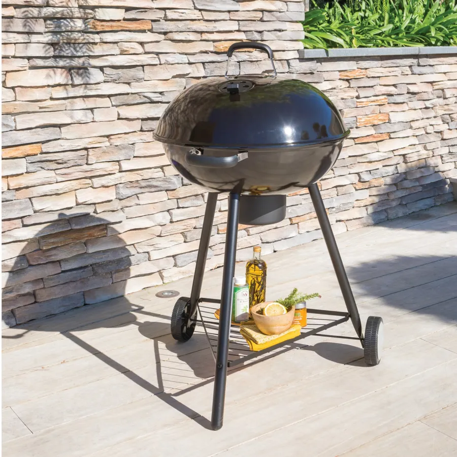 BBQ KAMADO HIBACHI - Barbecue rotondo con griglia e piastra | Leroy Merlin