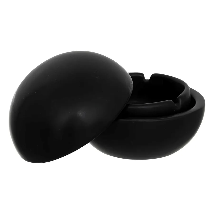 Posacenere Grande In Ceramica Bianca – Brando Moon – Diametro 10,4 Cm – Con 3 Incavi - 5