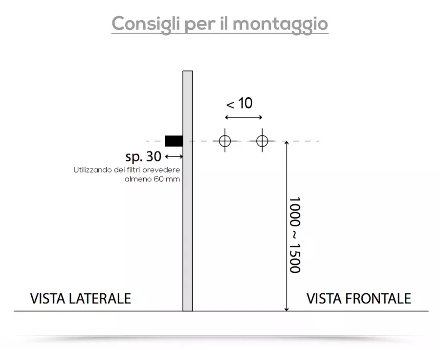 Colonna doccia Idromassaggio in Alluminio con specchio, 60 ugelli