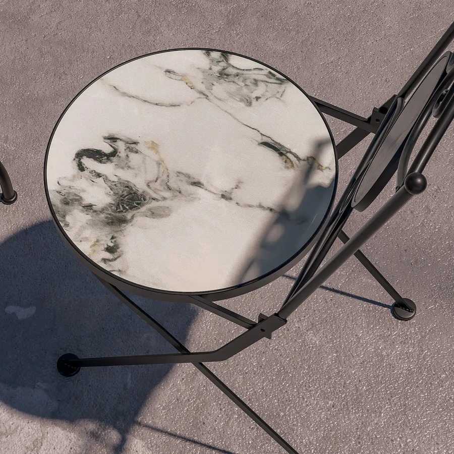 Set Di 2 Sottobicchieri Rotondi Effetto Marmo Grigio E Oro - Destination Vinyl Ltd - Eleganti E Lucidi, Proteggi Il Tavolo Con Stile, Diametro 9 Cm