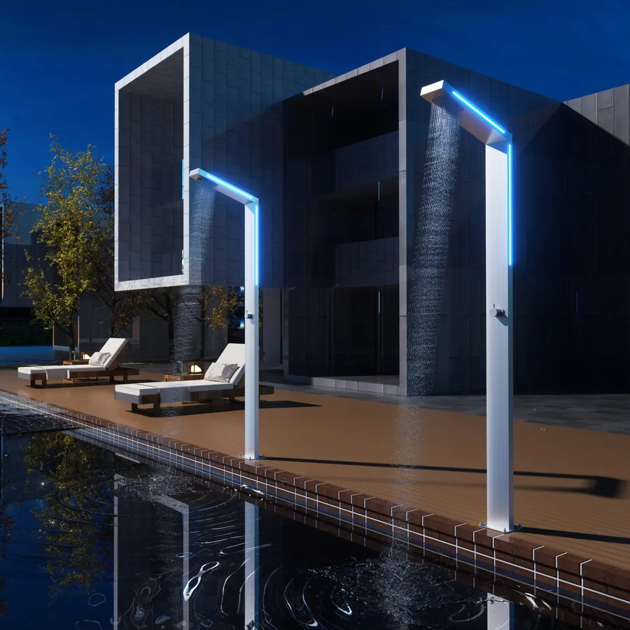 Colonna Doccia Idromassaggio 4 Funzioni In Acciaio Inox Lucida Acquista - Foto 13