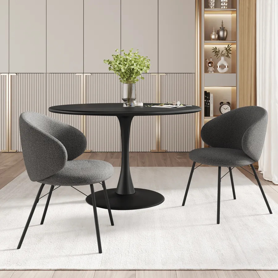 LOUNGITUDE Bold - Set di 2 sedie in velluto a coste, colore