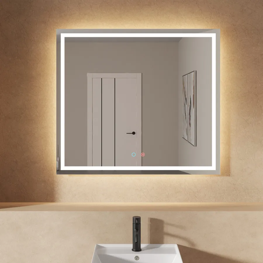 Specchio da bagno LED di forma irregolare Z221