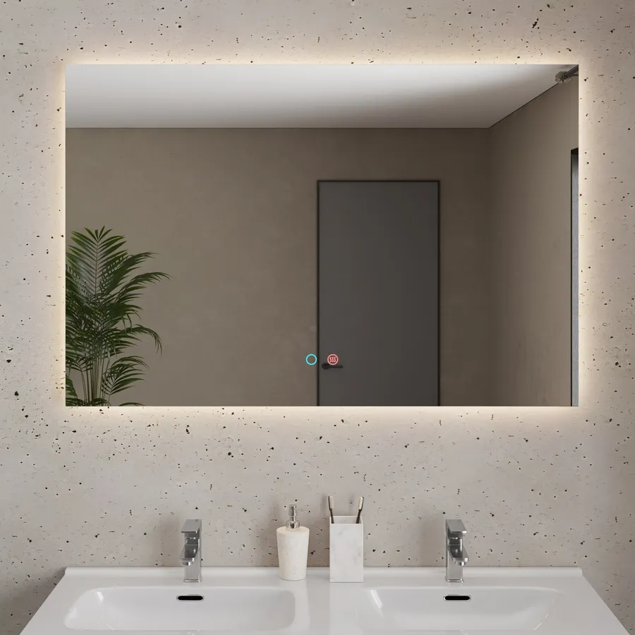 Specchio LED Da Bagno 28x36 Cm: Portatile E Ricaricabile Via USB, Perfetto Per Viaggi E Trucco - 5