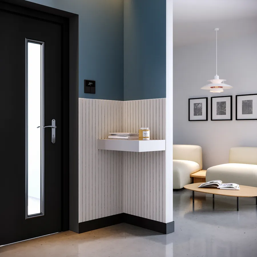 Pannello Fonoassorbente Keyhelm 120x60cm - Made In Italy, Per Studio E Ufficio, Colore Cenere - Foto 2