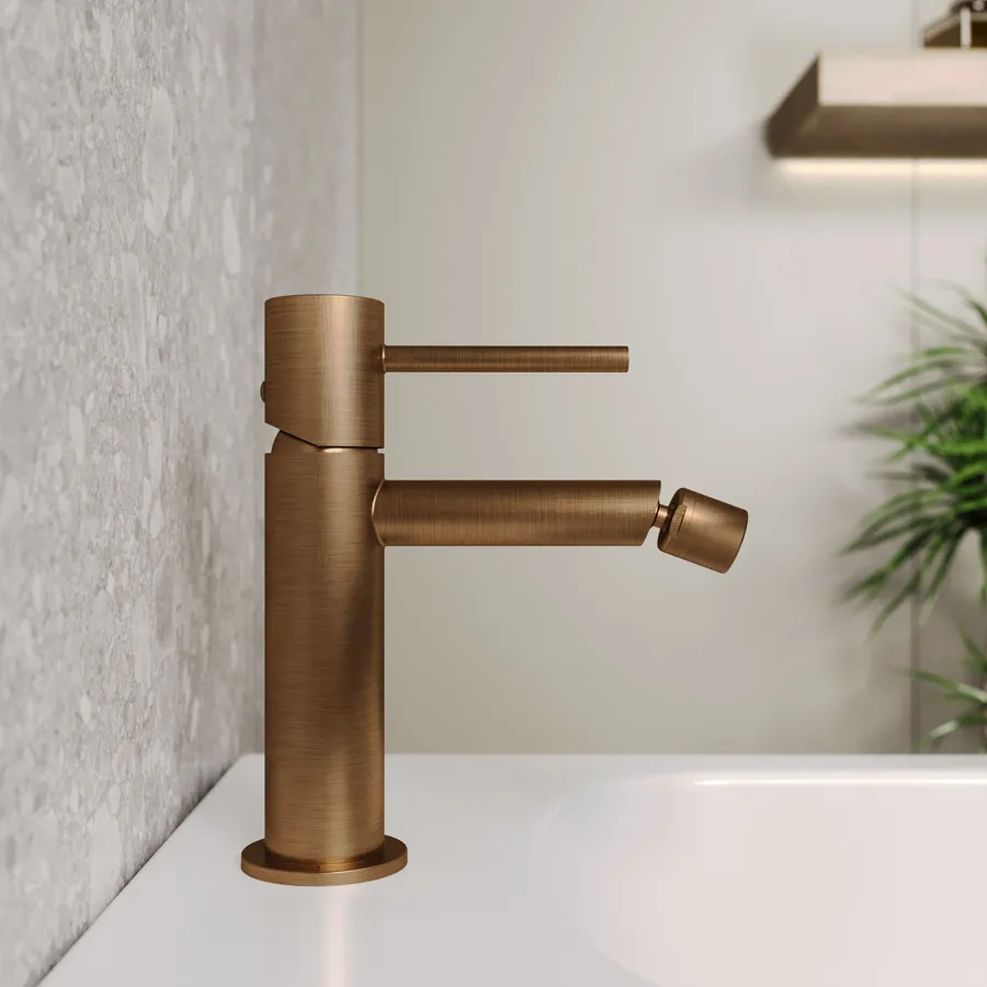 Set miscelatore lavabo e bidet bronzo spazzolato – Oasis