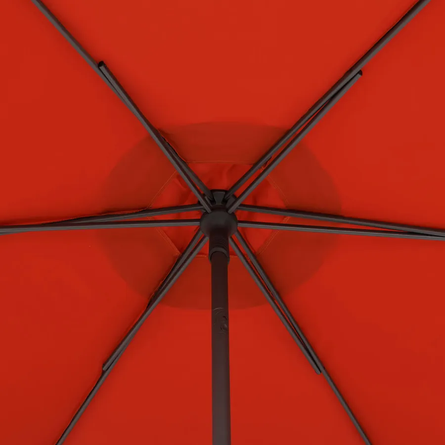 Ombrellone Rotondo Diritto In Alluminio Da 2,70 M Con Tessuto Rosso Hapuna M22043829