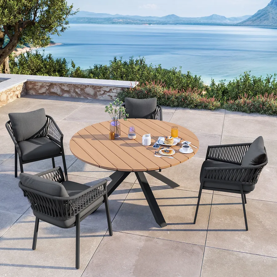 East West Furniture HLIP3-MAH-W 42 in. 3 Piece Hartland Set, Mahogany