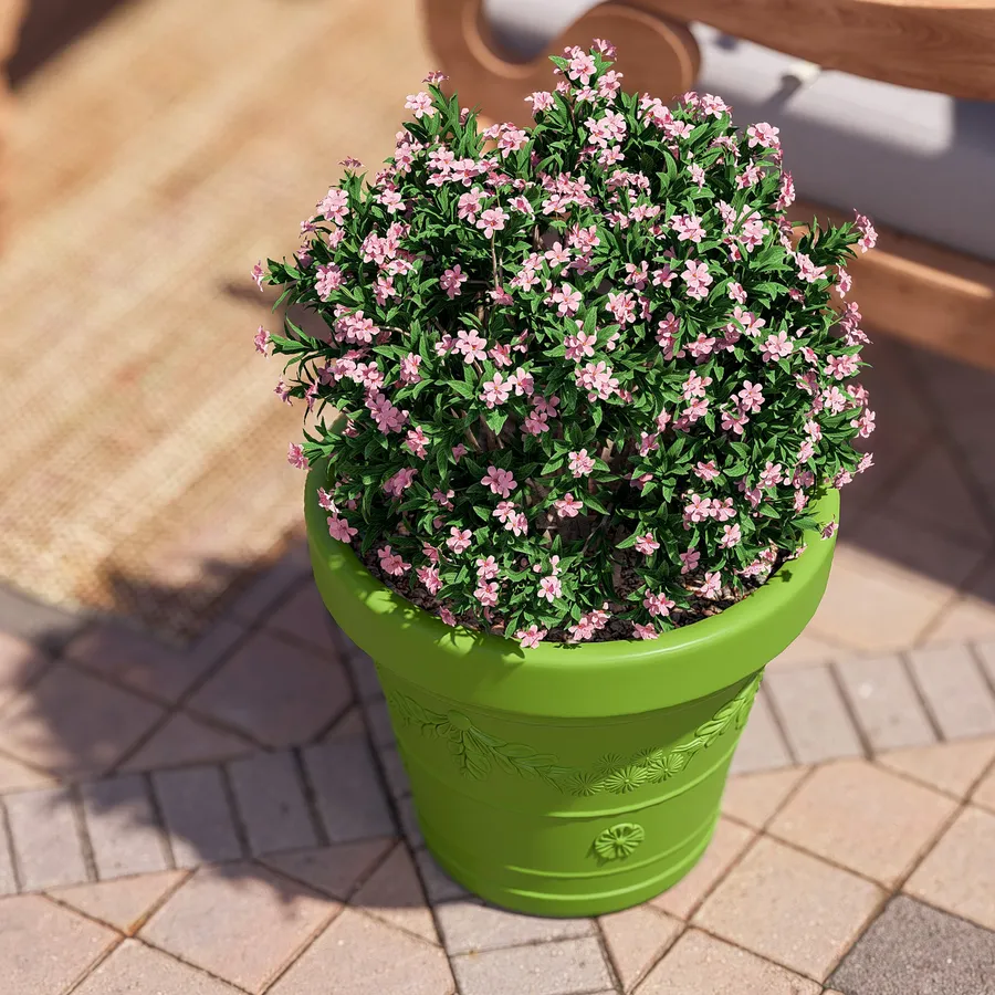 Vaso Elho Nero 33 cm Plastica Rotondo
