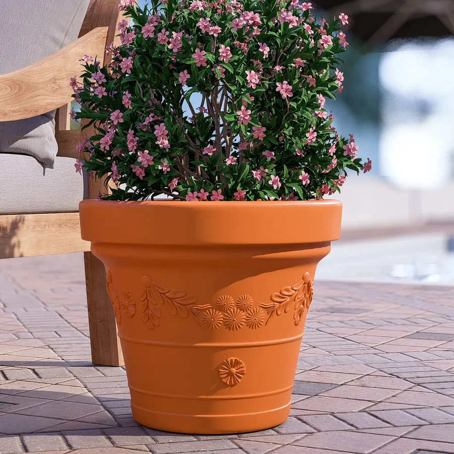 VASO IN PLASTICA FESTONATO CM.60X44H PRESTIGE