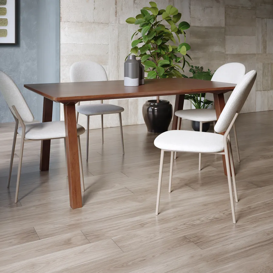 Tavolo da pranzo legno massello KUHAL - Acquista online
