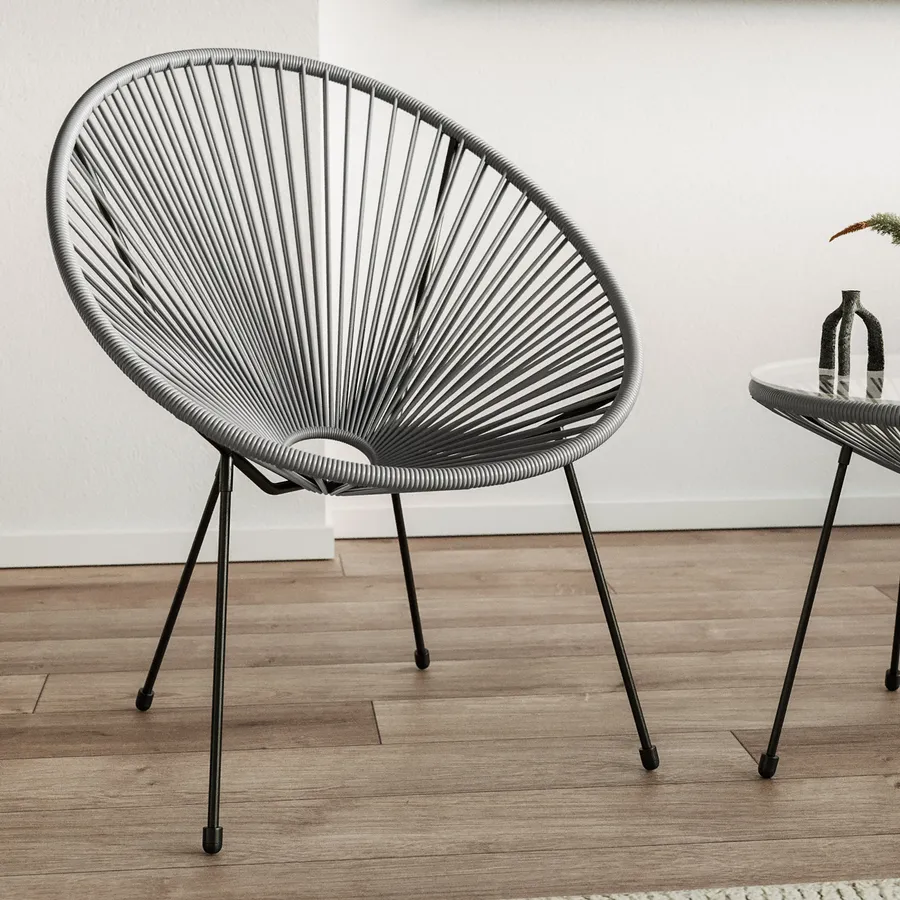 Cuscino Per Poltrona Papasan - Diametro 114 Cm, Imbottito, Motivo Erba Verde, Made In EU - Foto 10