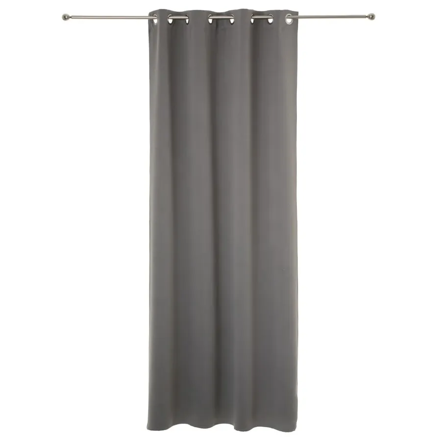 Tenda Oscurante Douceur D'Intérieur Genesis Con Occhielli, 135x240 Cm, Colore Grigio/argento, 100% Poliestere