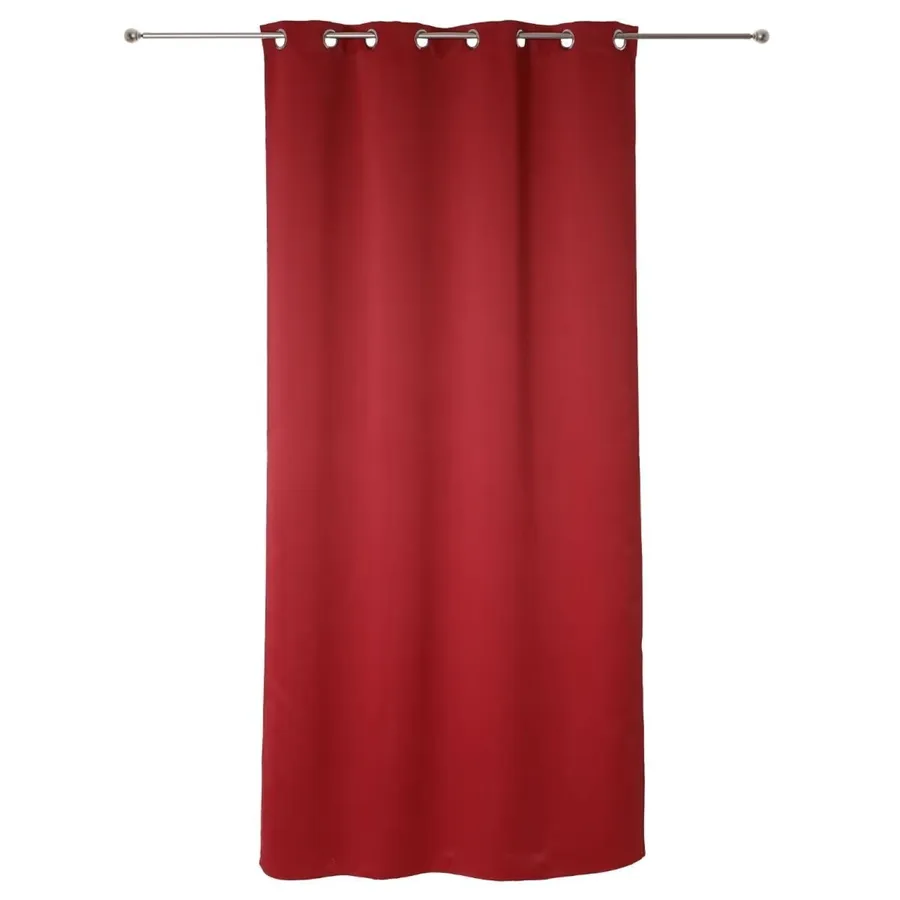Set Di 2 Tende Oscuranti Termiche Heimtexland Bordeaux 145x135 Cm - Con Occhielli Metallici