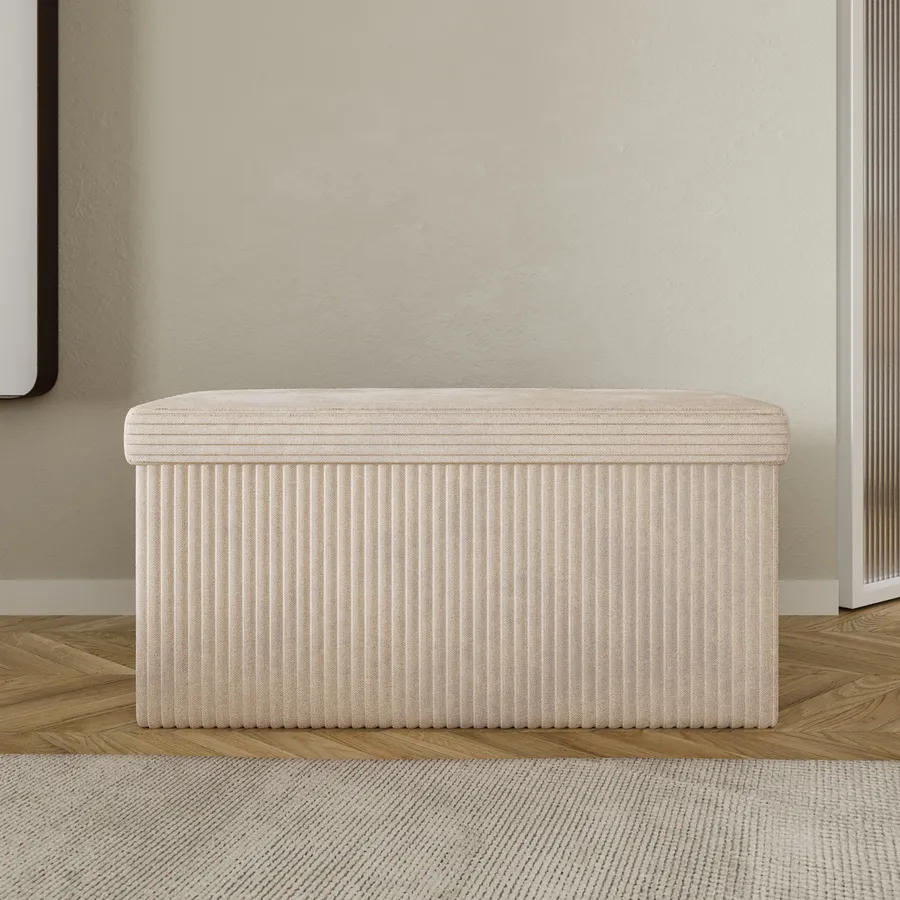 Baule Da Interno Relaxdays Cassapanca, Panca Contenitore Con Seduta Ibottita, 80 L Panchetta Portaoggetti Relaxdays