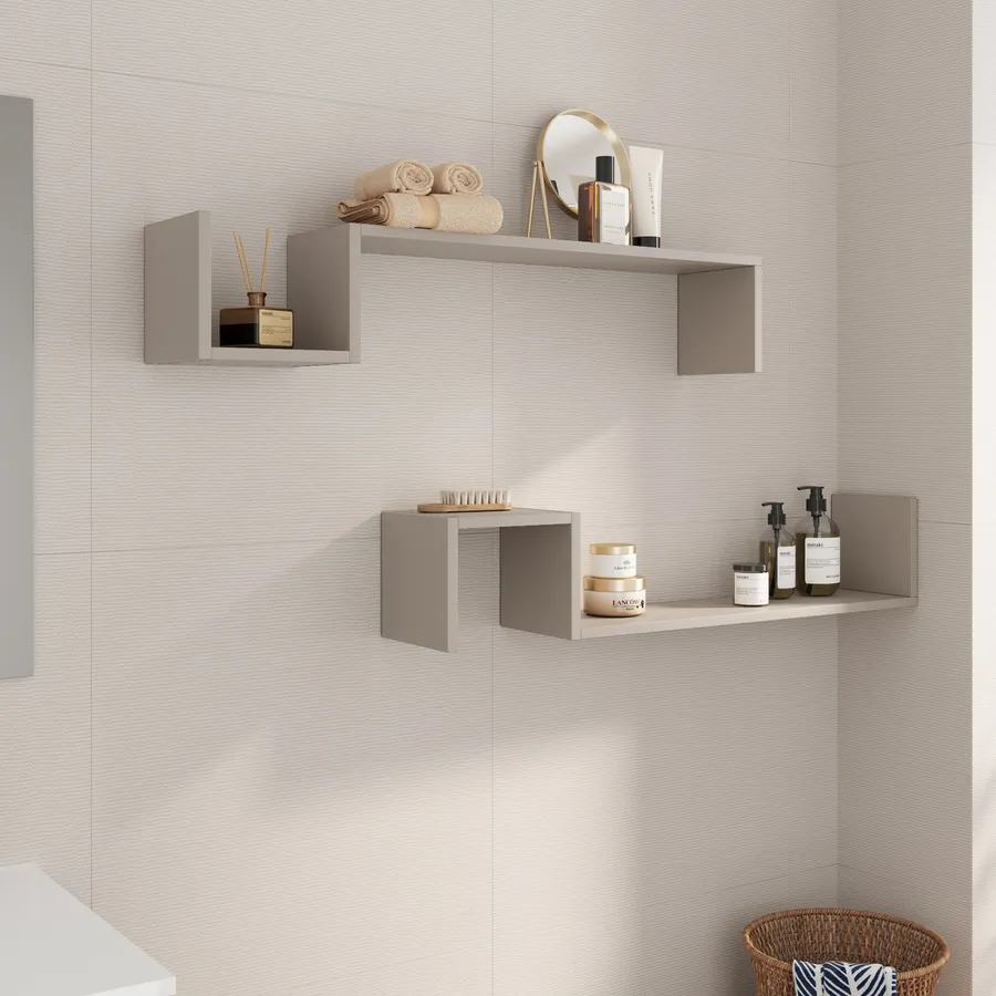 Scaffale Da Bagno Kinnula Con 2 Ripiani A Doghe Legno Di Pino Tinto 50 X 30 X 30 Cm En Casa 90299111