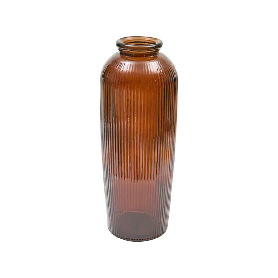 ATMOSPHERA CREATEUR D'INTERIEUR - Vaso Lungo Uly In Vetro Riciclato H80cm Ambra
