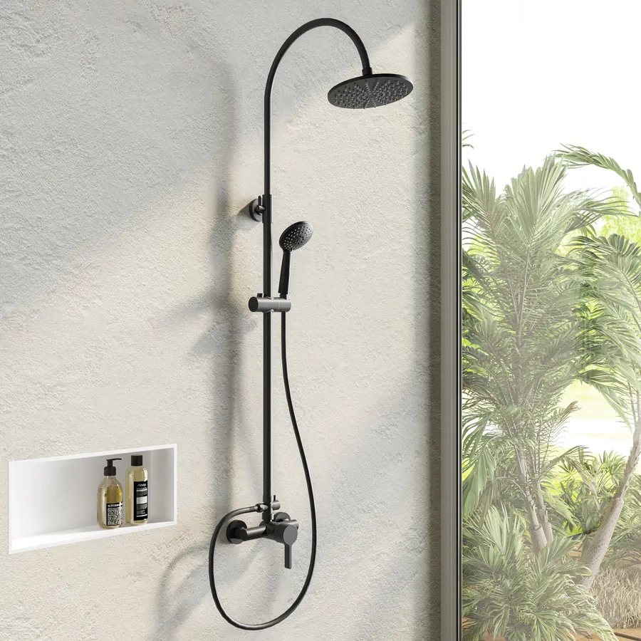 Duravit Docce - Soffione doccia, diametro 23 cm, MinusFlow, acciaio