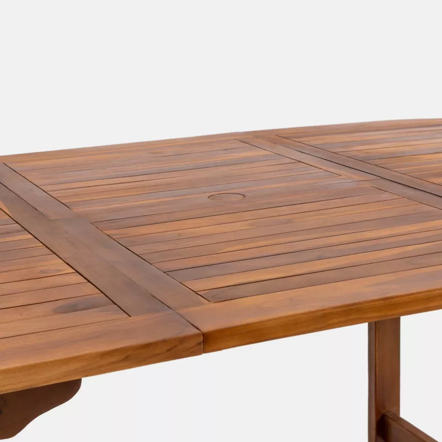 Tavolo da pranzo allungabile 180/240x120 cm in legno teak - Louis