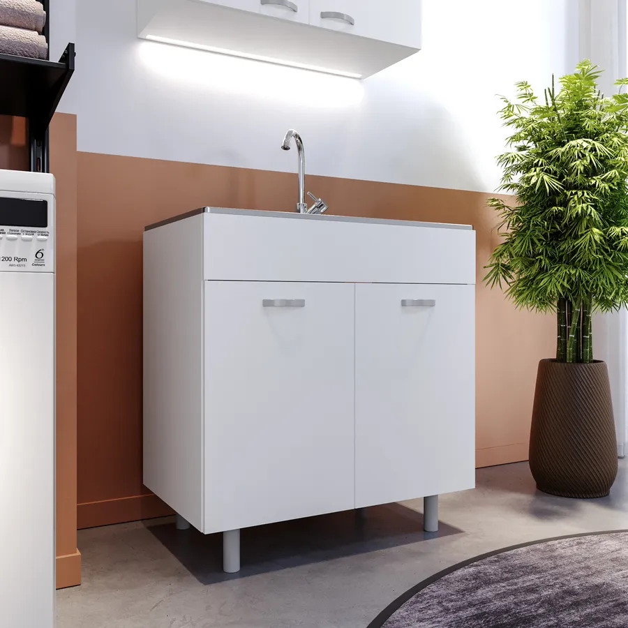 Set 2 Organizer Sottolavello Nero Bagno Cucina Cassetto Scorrevole Salvaspazio