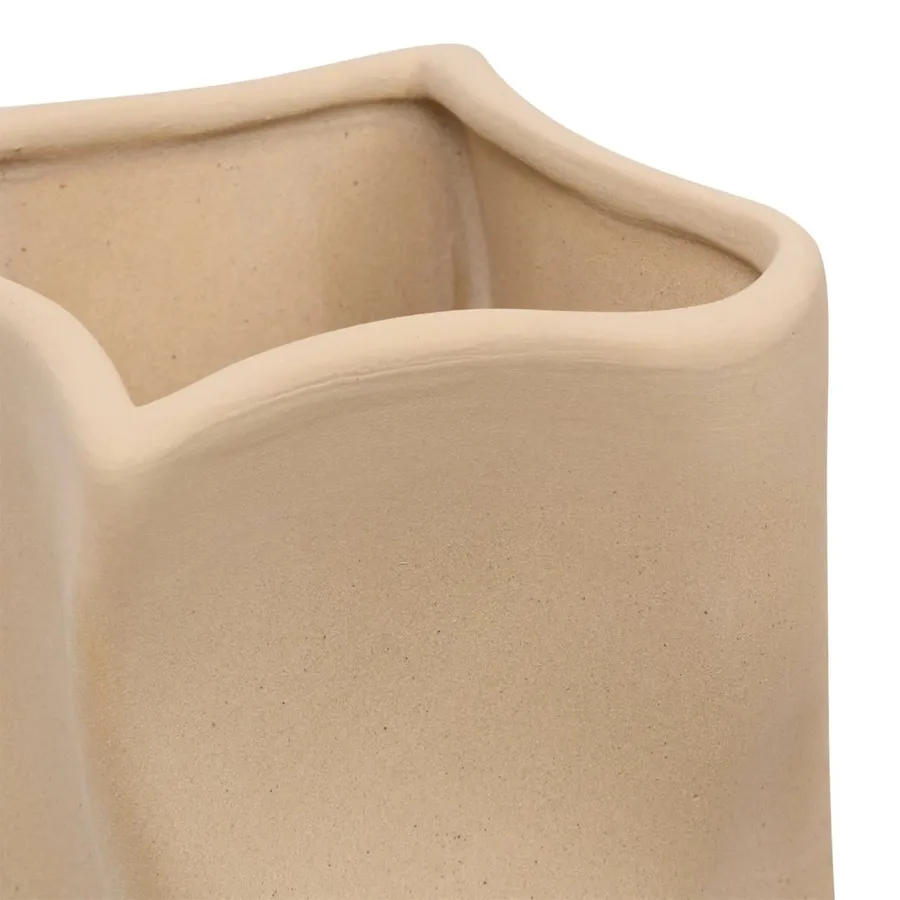 Wendy Trendy Maglia Smanicata Da Donna Asimmetrica Tops Beige Taglia Unica