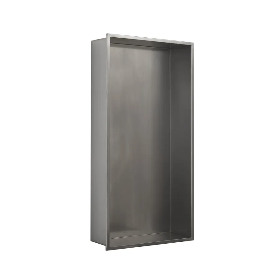 NICCHIA DA INCASSO PER DOCCIA 60x30 cm ACCIAIO SPAZZOLATO IN ACCIAIO INOX AISI 304