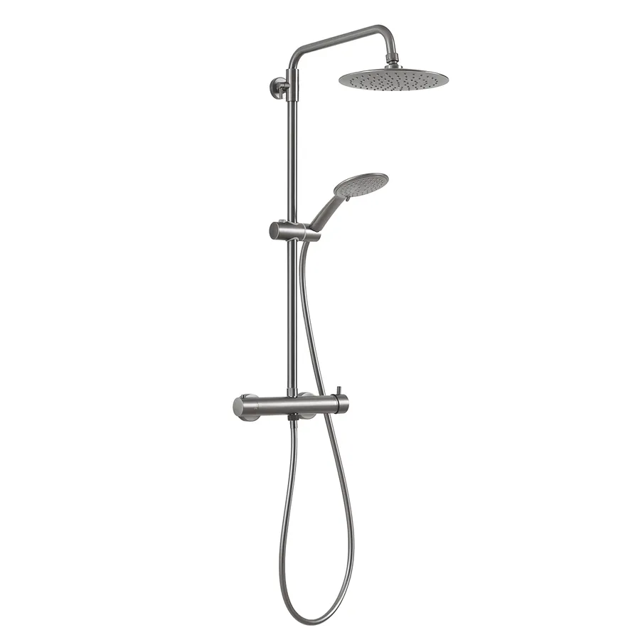 Soffione Doccia Alta Pressione SparkPod Pioggia, Quadrato 15.2 Cm, Nero Opaco, Facile Installazione, Filtro Incluso - 2
