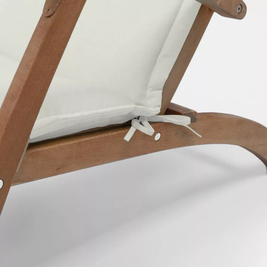 Cuscino per sedia in legno con imbottitura 45 cm naturale