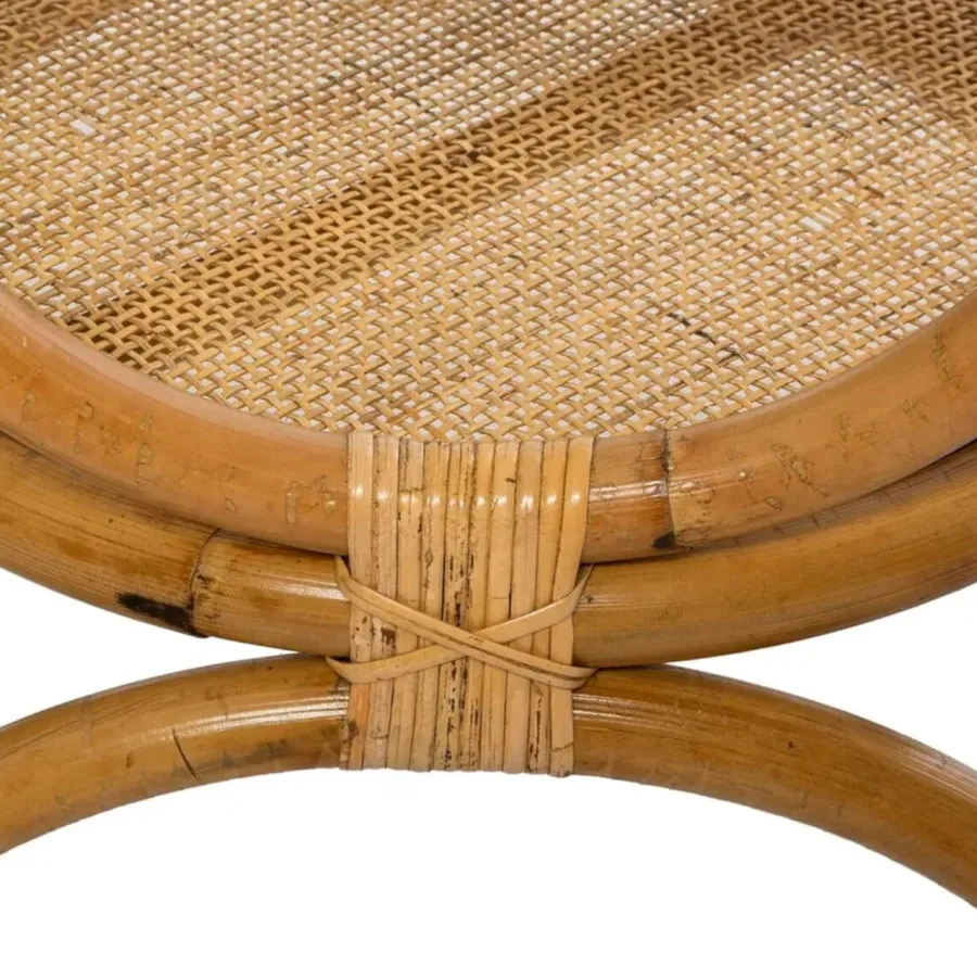 Tavolino Da Giardino Outsunny In Rattan PE E Vetro Temperato – Stile Boho Chic, Rotondo, 50x50 Cm, Beige, Perfetto Per Balcone E Terrazza