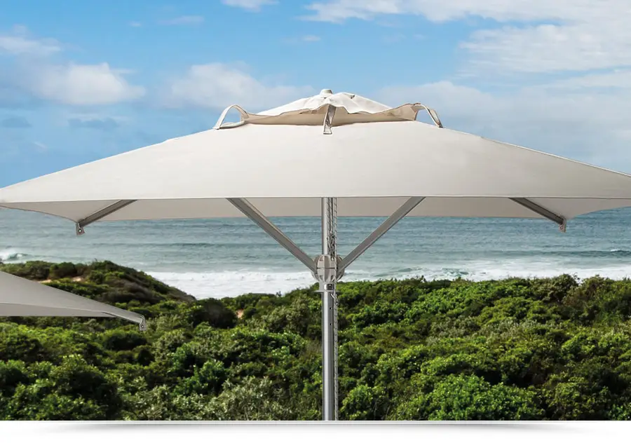 Ombrellone da Spiaggia Antivento in Alluminio 200 cm