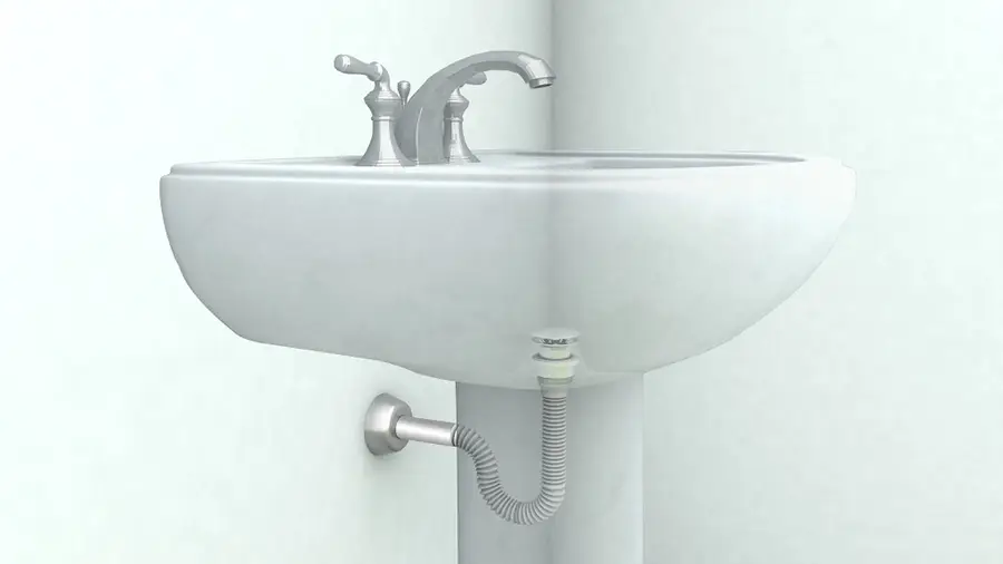 Sifone flessibile per scarico lavabo