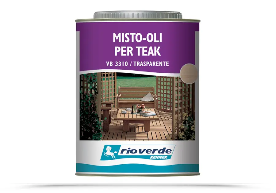 Olio trattamento per manutenzione di arredi in teak e legno duro da giardino