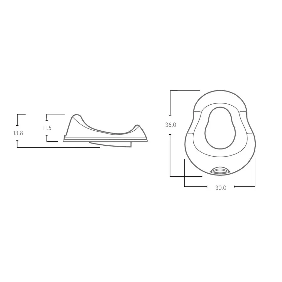 Riduttore WC per bambini bianco e lilla linea Da-Dam