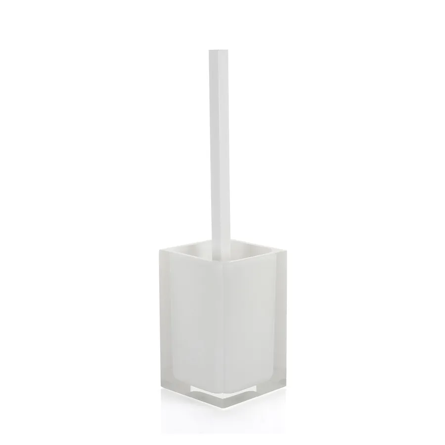Jiga Set 3 Scopini WC Con Portascopino: Setole Rigide In PVC, Bianco, Confezione Da 3 Sostitutivi - 4