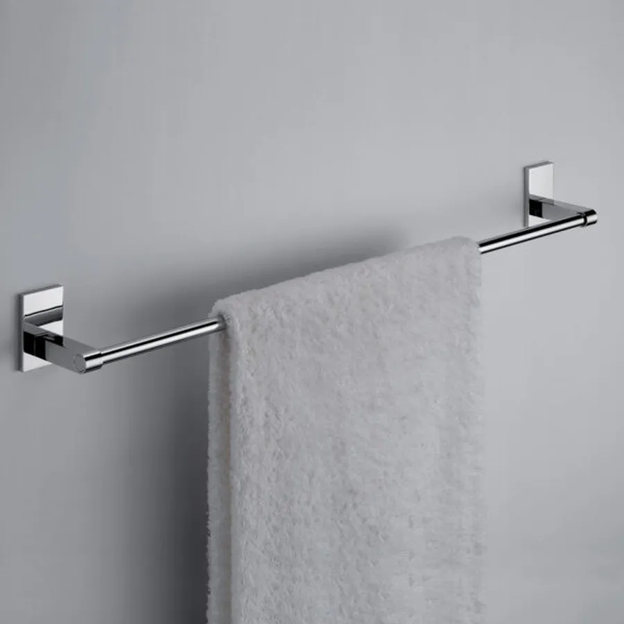 Virsus Portasciugamani Da Muro 2 Bracci Girevoli - Cromato, Acciaio Inox, 38x15 Cm Per Bagno