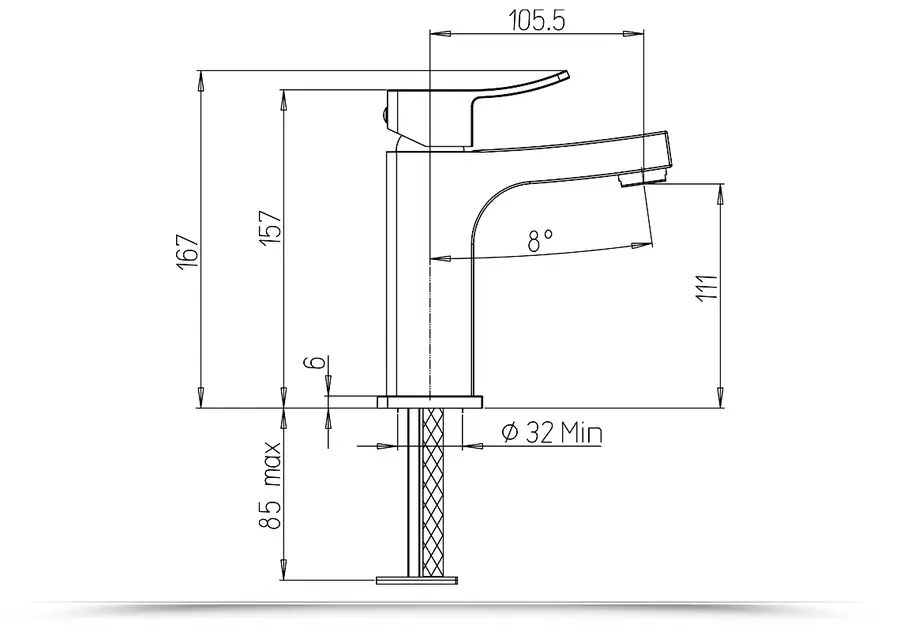 Set miscelatori per lavabo e bidet per piletta click clack Jacuzzi -  Rubinetteria Tanka ottone cromato