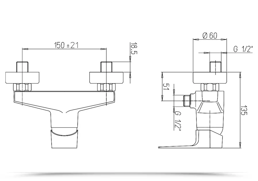 Set di miscelatori per lavabo bidet e esterno doccia Jacuzzi - Rubinetteria  serie Inca design moderno