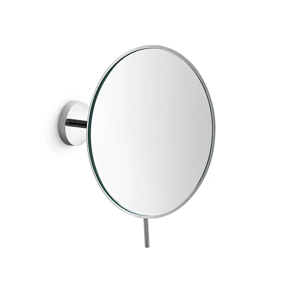 Specchio ingranditore a parete con snodo 3X ottone cromato Ø18 cm - Mevedo  di Lineabeta