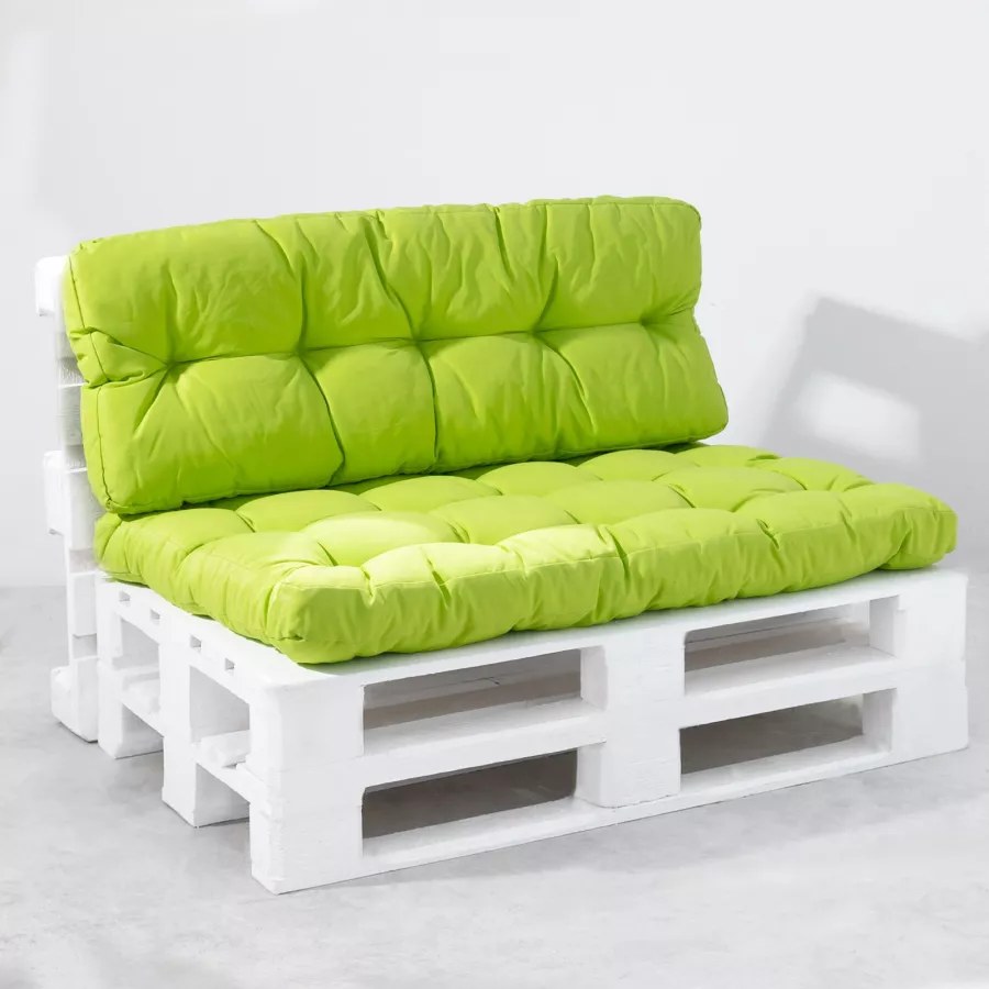 Cuscino / sedile da giardino per pallet / panche 80x120x10 cm Tapicerowanie  szarobeżowy 03