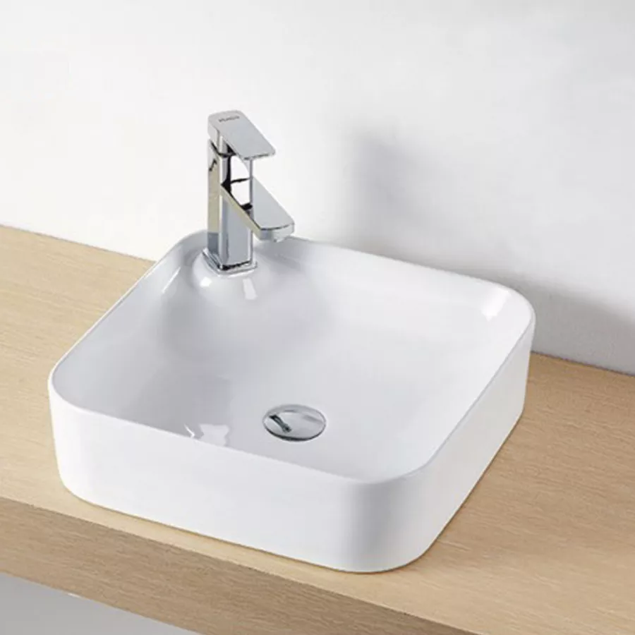 LAVABO DA APPOGGIO FORMA A GOCCIA IN CERAMICA DESIGN MODERNO